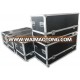 nonrust aluminum profile equipment flight case at reasonable price with safe butterfly locks wheels and shockproof foam inside