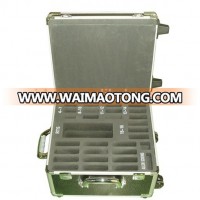 Custom Foam Insert Aluminum Instrument Trolley Suitcase